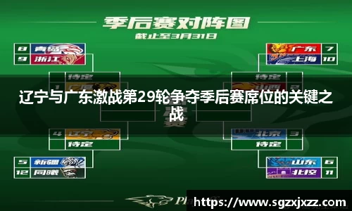 辽宁与广东激战第29轮争夺季后赛席位的关键之战